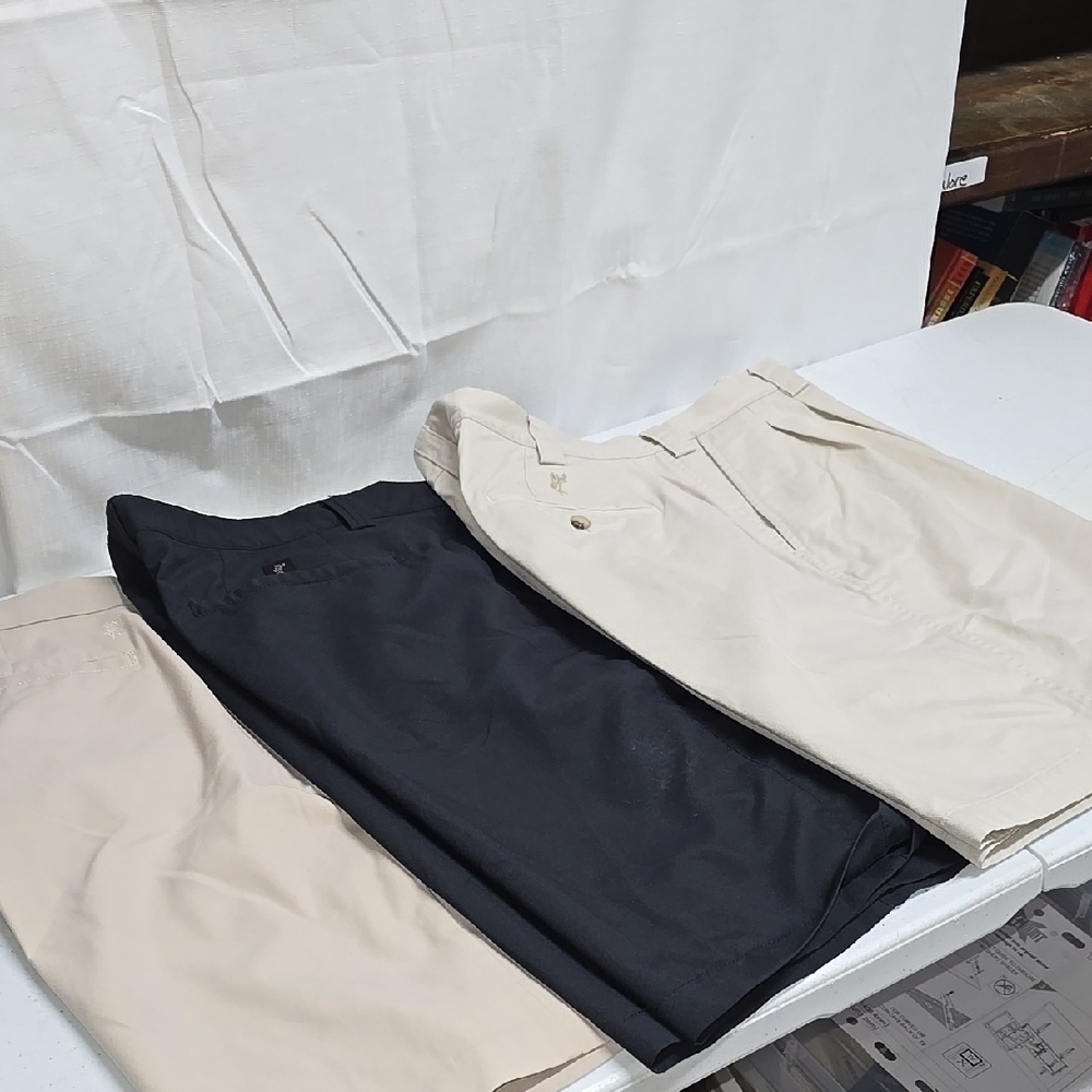 Lof of 3 Ashworth(sz.36) Men's Classic Golf Shorts..(091)